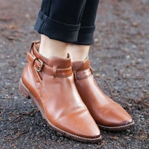 Madewell Hollis English Saddle Ankle Boots 10